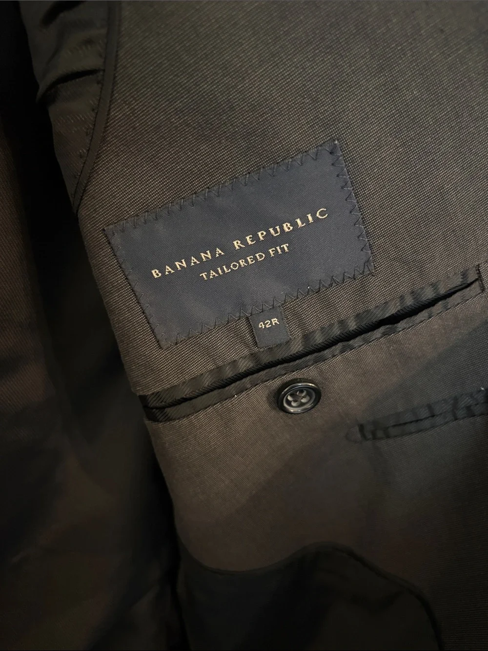 Banana Republic Men's Classic Black Suit Blazer and Pants